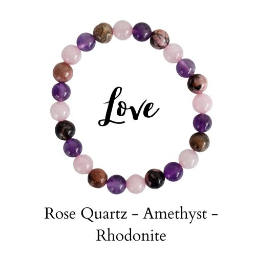 Attracting LOVE Crystal Bracelet (Enhances, Compassion)