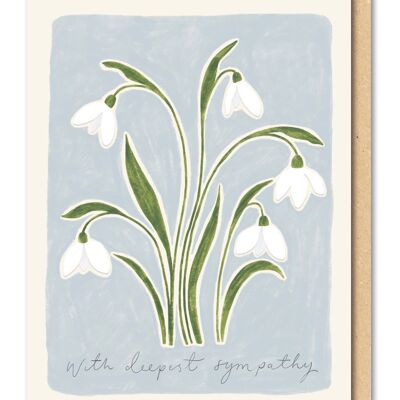 Sympathy Snowdrops Card