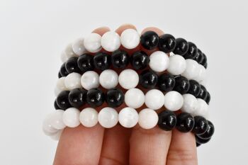 Yin Yang Energy Balance Crystal Bracelet, Spiritual Support 10