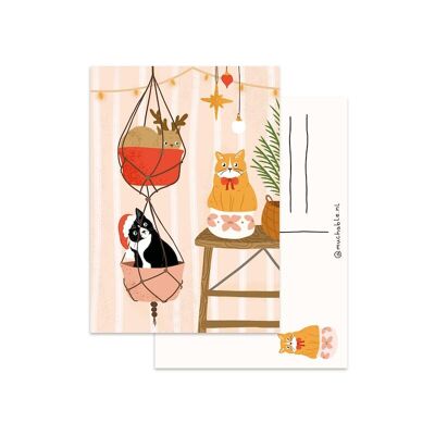 Kerstkaart/Cartolina di Natale - gatti