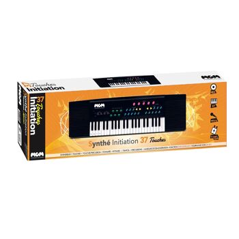 WS - Synthétiseur - 37 Touches - Initiation - 610609 - 63 cm - Noir - Idéal Pour Les Débutants - Musique - Instrument - IZZY - Piano - Musicien Amateurs -Cable USB Inclus - Micro 2