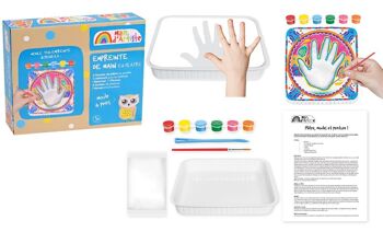 MAIN D'ARTISTE - Kit de Création Empreinte de la Main - Loisir Créatif - 730201 - Moulage - Peinture - Platre - Fête des Mères - Fête des Pères - Activités Manuelles - Kit Complet - À Partir de 5 ans 1