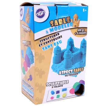 MAIN D'ARTISTE - Sable À Modeler - Loisir Créatif - 030899G - Couleur Aléatoire - 400 Gr - Jouet Enfant - Modelage - Sable Magique - Activités Manuelles - À Partir de 5 ans 2