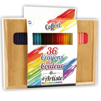 MAIN D'ARTISTE - 36 Crayons de Couleurs - Loisir Créatif - 030096 - Coloriage - Multicolore - Créativité - Activités Manuelles - Kit Complet - À Partir de 5 ans 2