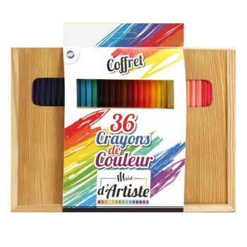 MAIN D'ARTISTE - 36 Crayons de Couleurs - Loisir Créatif - 030096 - Coloriage - Multicolore - Créativité - Activités Manuelles - Kit Complet - À Partir de 5 ans 3