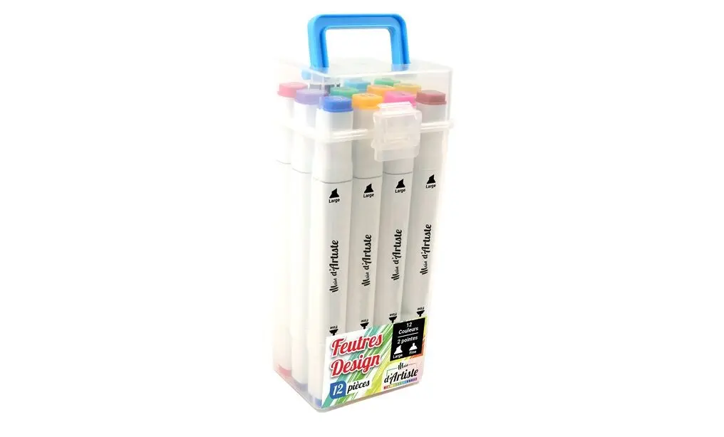 Marqueurs Alcool Double Pointe - 24 Feutres Professionnels - Art, Illustration, Doodle - À Partir De 6 Ans