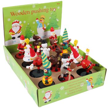 PLANÈTE BOIS - Personnage De Noël Articulé - FSC - 030161 - 1 pièce - Modèle Aléatoire - Bois - Jeu Pour Enfant - Noël - À Collectionner - Kermesse - 11 cm x 5 cm - À Partir de 3 Ans 2