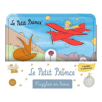 PLANÈTE BOIS - Puzzle - Jeu Educatif - Le Petit Prince - 865003 - 5 Pièces - Multicolore - Bois - Jeu Pour Enfant - Puzzle Enfant - 21,5 cm x 17,5 cm - À Partir de 18 Mois 3