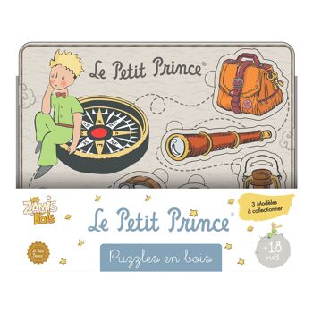 PLANÈTE BOIS - Puzzle Aviateur - Jeu Educatif - Le Petit Prince - 865004 - 6 Pièces - Multicolore - Bois - Jeu Pour Enfant - Puzzle Enfant - 21,5 cm x 17,5 cm - À Partir de 18 Mois 3
