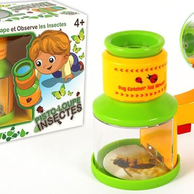 PLANETE PLANTE - Pisto-Loupe Insècte - Kit de Découverte Et Nature - 115008 - Plastique - Environnement - Explorer - Éducatif - Jeu de Plein Air - À Partir de 4 ans