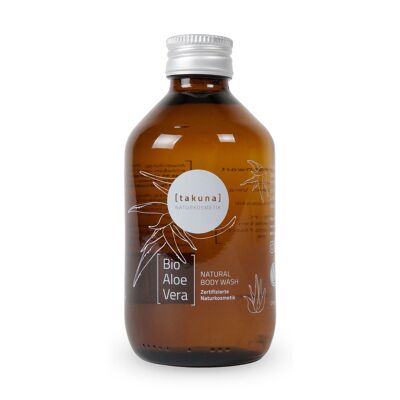 Gel de baño | Aloe vera orgánico 250ml en botella de vidrio retornable