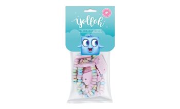 YOLLOH - Sachet Bonbon Watches - Sans Gelatine - 320019 - Pastel - Fraise - Croquant - 1 sachet de 70 Gr - Anniversaire - Enfant - Adulte - Collier - Bracelet - Montre 1