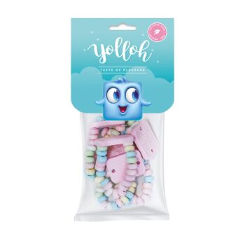 YOLLOH - Sachet Bonbon Watches - Sans Gelatine - 320019 - Pastel - Fraise - Croquant - 1 sachet de 70 Gr - Anniversaire - Enfant - Adulte - Collier - Bracelet - Montre 3