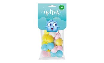 YOLLOH - Sachet Bonbon Ufo's - Vegan - 320018 - Multicolore - Fruit - Soucoupe - 1 sachet de 25 Gr - Anniversaire - Enfant - Adulte 1