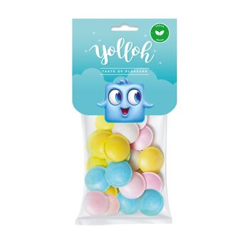 YOLLOH - Sachet Bonbon Ufo's - Vegan - 320018 - Multicolore - Fruit - Soucoupe - 1 sachet de 25 Gr - Anniversaire - Enfant - Adulte 2