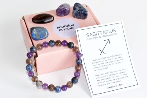 SAGITTARIUS Tumbled Crystals Kit, SAGITTARIUS Stones Gift