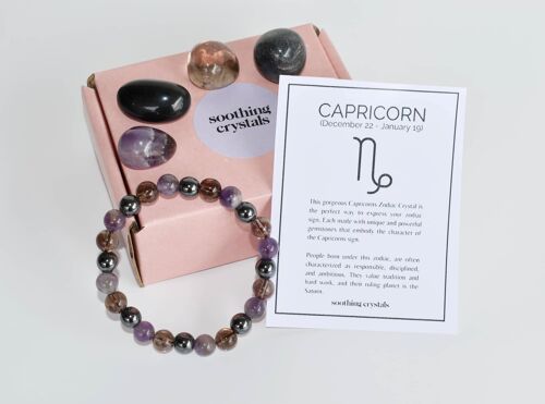 CAPRICORN Tumbled Crystals Kit, CAPRICORN Stones Gift