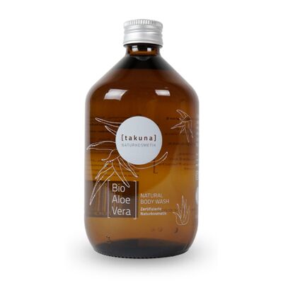 Body Wash | Organic aloe vera 500ml in returnable glass bottle