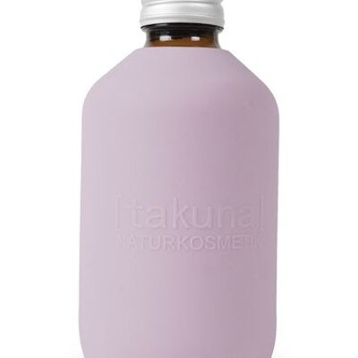 Housse de protection Mauve Rosé | Réutilisable et sans BPA, pour bouteille en verre Takuna de 250 ml