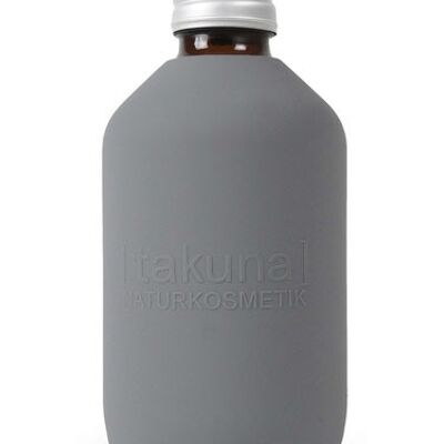 Housse de protection gris pierre | Réutilisable et sans BPA, pour bouteille en verre Takuna de 250 ml