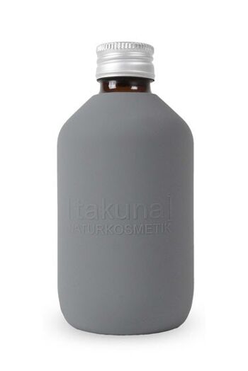 Housse de protection gris pierre | Réutilisable et sans BPA, pour bouteille en verre Takuna de 250 ml