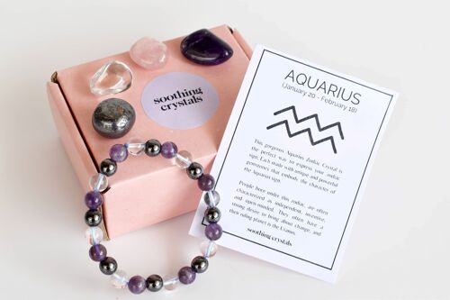 AQUARIUS Tumbled Crystals Kit, AQUARIUS Stones Gift