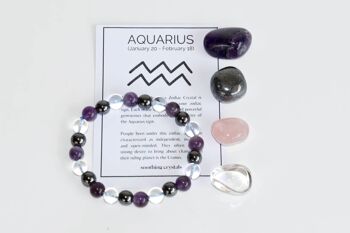 AQUARIUS Tumbled Crystals Kit, AQUARIUS Stones Gift 3