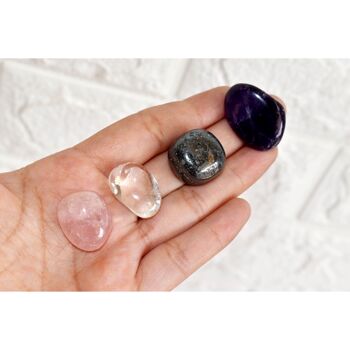 AQUARIUS Tumbled Crystals Kit, AQUARIUS Stones Gift 9