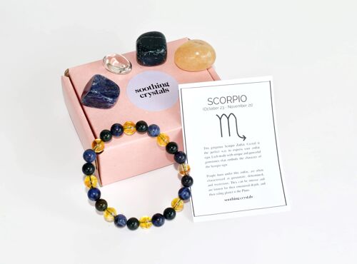 SCORPIO Tumbled Crystals Kit, SCORPIO Stones Gift