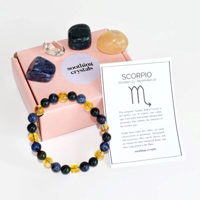SCORPIO Tumbled Crystals Kit, SCORPIO Stones Gift