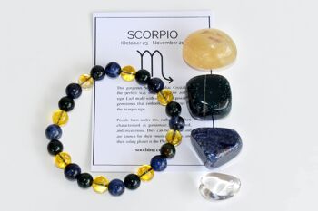 SCORPIO Tumbled Crystals Kit, SCORPIO Stones Gift 3