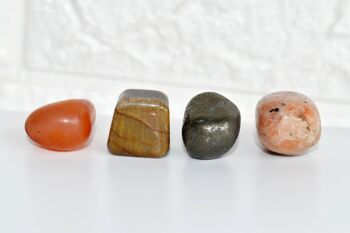 LEO Tumbled Crystals Kit, LEO Stones Gift, Zodiac Set 8