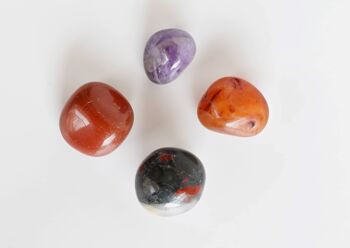 ARIES Tumbled Crystals Kit, ARIES Stones Gift, Zodiac Set 7