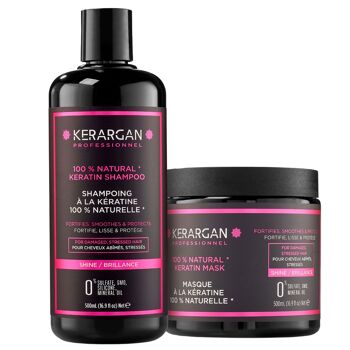 Kerargan - Duo Shampoing & Masque à la Kératine - 2x500ml 1