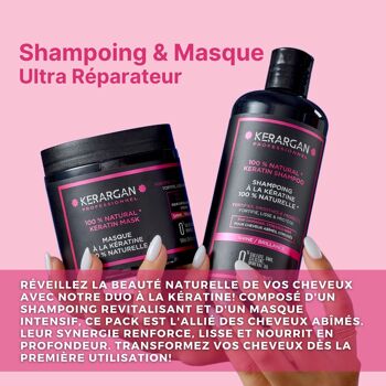 Kerargan - Duo Shampoing & Masque à la Kératine - 2x500ml 2