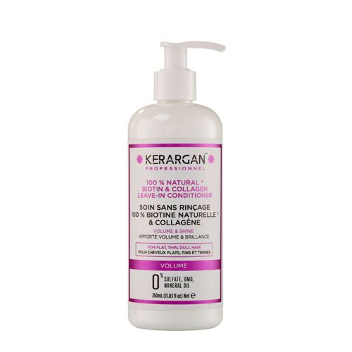 Kerargan - Soin Volumisant Sans Rinçage  à la Biotine & Collagène - 350ml