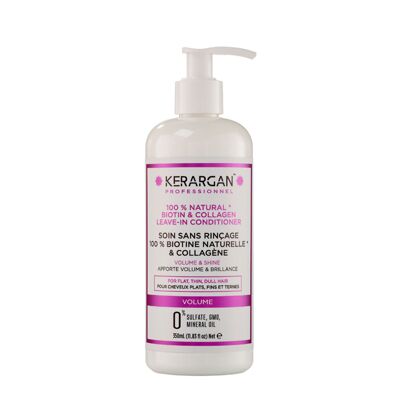 Kerargan - Tratamiento voluminizador sin aclarado con biotina y colágeno - 350ml