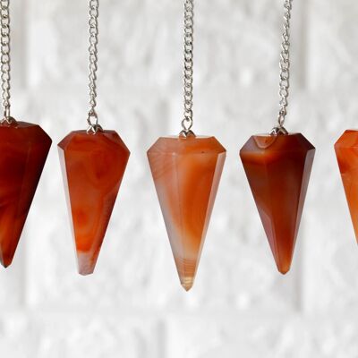 Carnelian Pendulum, Crystal Pendulum (Sexuality and Grounding)