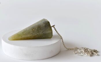 Green Aventurine Pendulum, Crystal Pendulum (Cleansing and Stress Relief) 7