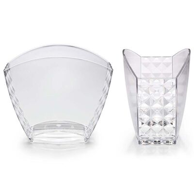 Lavabo transparente Diamond para 2 o 3 botellas.