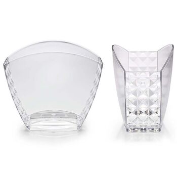 Vasque transparente Diamond pour 2 ou 3 bouteilles 1