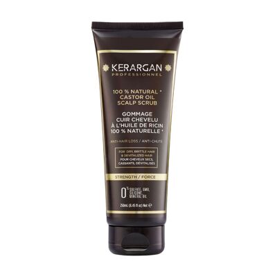Kerargan - Scrub per capelli anticaduta con olio di ricino - 250ml