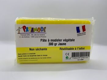 Pâte végétale non séchante pain 300 gr jaune 1