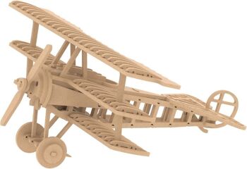 DIY Ilo Build 3D Maquette en bois Fokker Dr.1, NUI-103, 23x19x16cm