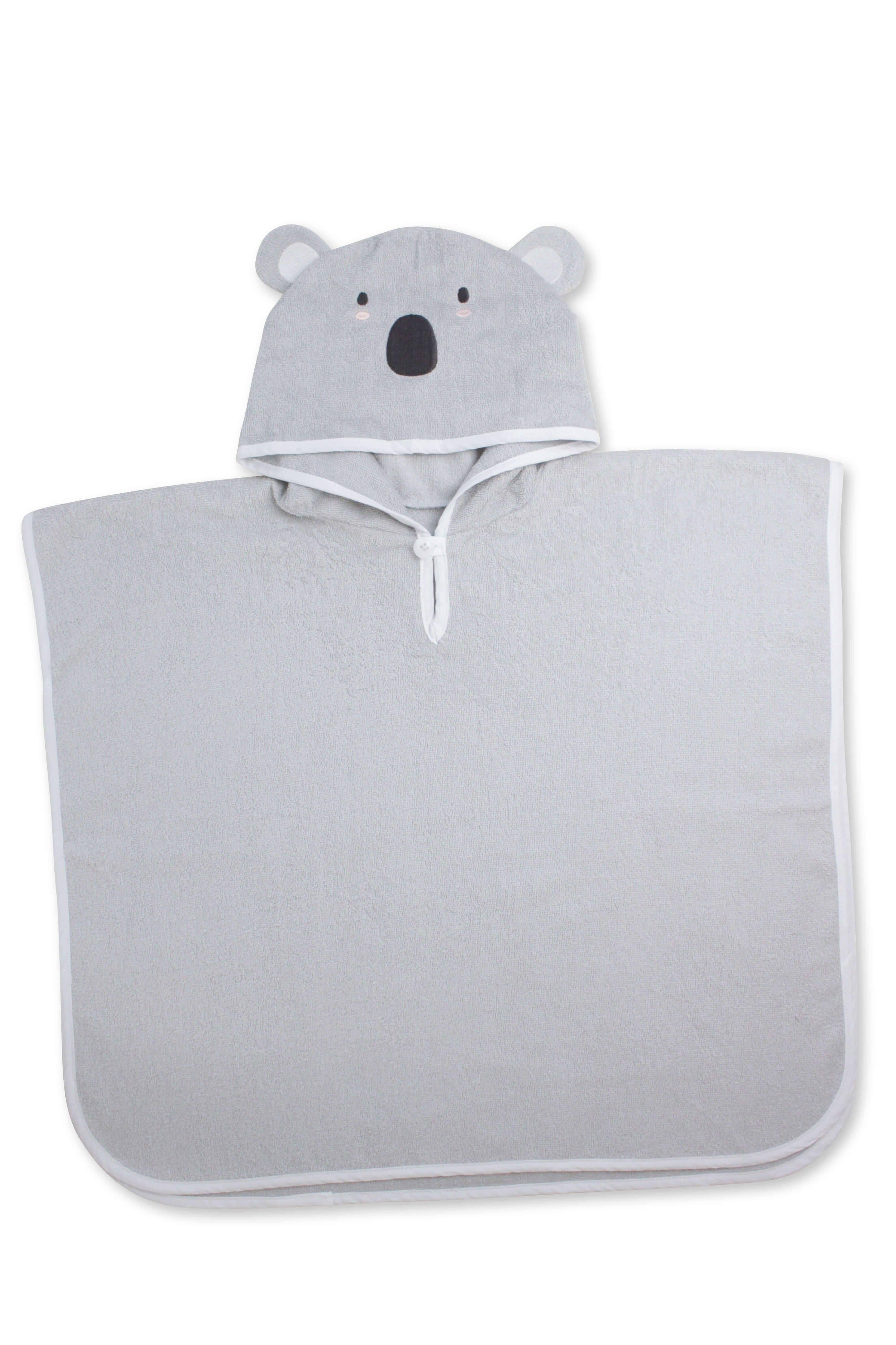 Poncho da bagno Koala con cappuccio