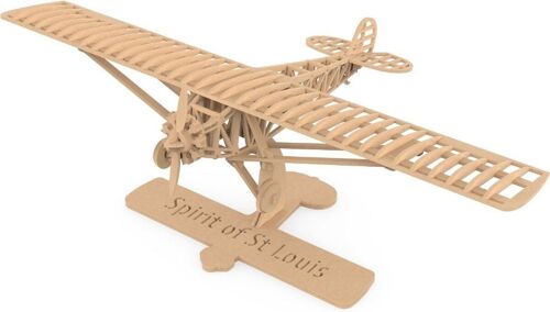 DIY Ilo Build 3D Houten Modelbouw Spirit Of St.Louis, NUI-104, 44x26x26cm