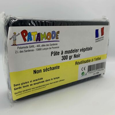 Pâte végétale non séchante pain 300 gr noir