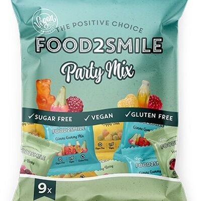 Kandiszuckerfrei, vegan und glutenfrei, Tüte zum Teilen | Party-Mix 12x9x20 Gramm