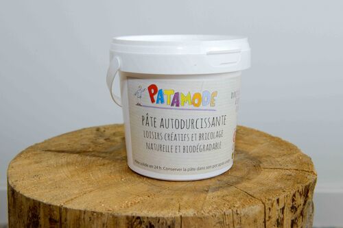 Pâte à modeler Autodurcissante pot de 500 gr  blanc: Made in France