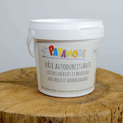 Self-hardening modeling clay 500 gr white pot: Made in France